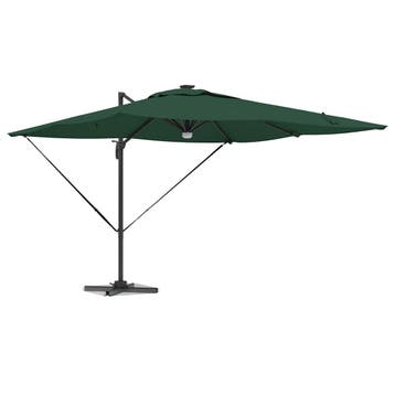 vidaXL Roma Parasol Groen 286 x 284 x 270 cm Aluminium en, Verzenden, Nieuw, 2 tot 3 meter