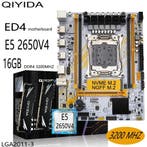 QiYIDA X99 Motherboard Set Combo Xeon Kit E5-2650 v4 CPU,, Ophalen of Verzenden, Nieuw