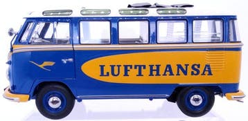 Schuco 1:18 - Modelbus - 1960 Volkswagen T1 Samba Lufthansa, Nieuw