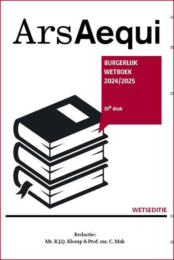 Burgerlijk wetboek 20242025 9789493333246, Verzenden, Zo goed als nieuw