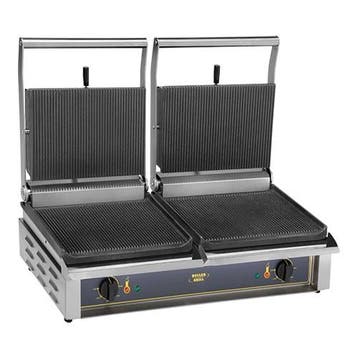 Contactgrill Panini-Double (gegroefd/gegroefd) | 3kW | met, Verzenden, Nieuw in verpakking