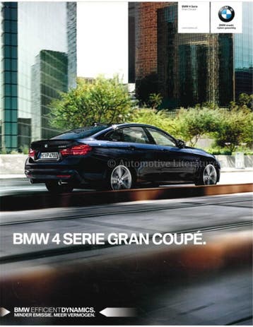 2015 BMW 4 SERIE GRAN COUPÉ BROCHURE NEDERLANDS, Nieuw, BMW, Author