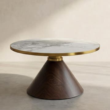 *WOONWINKEL* Kare Design Cono Ronde Salontafel Marmer, Verzenden, Nieuw