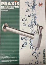 - Praxis Bekersifon Vierkant Chroom, Ophalen of Verzenden, Nieuw