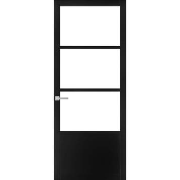 Weekamp binnendeur WK6310-C3 78x201,5 (Zwart, Matglas), Minder dan 80 cm, Binnendeur, Nieuw, Ophalen of Verzenden