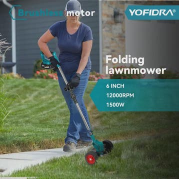 YOFIDRA Accu Grasmaaier & Trimmer - 100-135cm Verstelbaar -, Verzenden, Nieuw