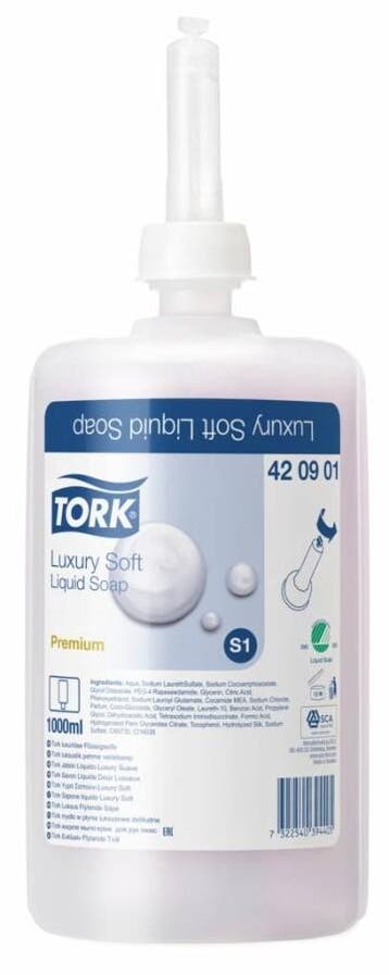 Tork Premium liquid Luxery Soft 1ltr 6 stuks 420901, Verzenden, Nieuw