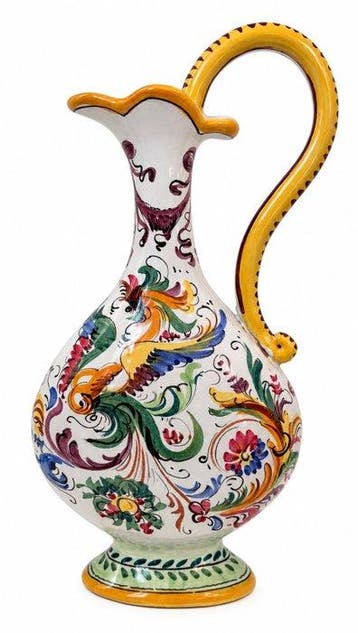 Kruik - Majolica (lood glazuur) - Majolica Italië, Antiek en Kunst