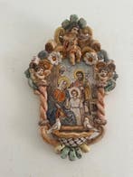 Vintage Wijwatervat - 20e eeuw - Sacra Famiglia - 30 cm