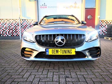 Grille voor C-Klasse W205 | GT-R Black Style | 18-23, Voor, Mercedes-Benz, Nieuw, Ophalen of Verzenden