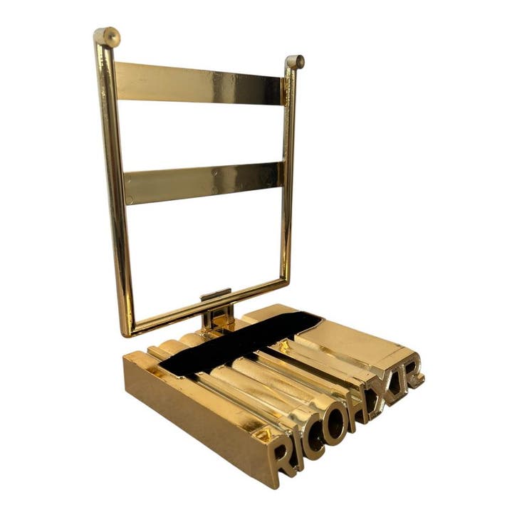 Ricoh XR Gouden Displaystandaard – Vintage Winkeldisplay voo, Audio, Tv en Foto, Fotografie | Fotostudio en Toebehoren, Zo goed als nieuw