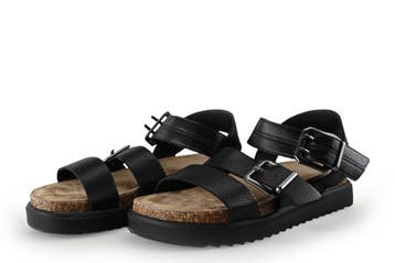 Graceland Sandalen in maat 39 Zwart, Verzenden, Zwart, Sandalen of Muiltjes, Zo goed als nieuw