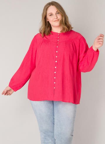 YESTA roze blouse lange mouw 74 cm Maat:, Kleding | Dames, Blouses en Tunieken, Verzenden, Nieuw, Overige kleuren
