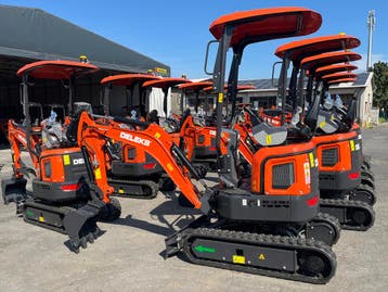 DELEKS® M120 Minigraver Graafmachine Kraan 1.2t YANMAR 3-cil, Ophalen of Verzenden, Graafmachine