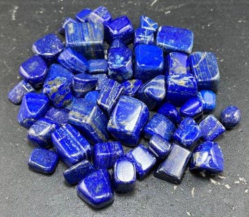 Natuurlijke lapis lazuli Goud nuggets - Hoogte: 35 mm -, Verzamelen