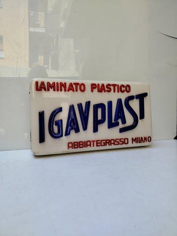 Igavplast - Reclamebord - Plastic, jaren zestig