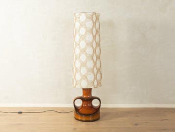 Staande lamp - Keramiek, Glazuur, Textiel - Fat Lava stijl