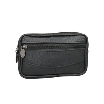 Riemtasje Heren Leer - Leren Riem Tas - Telefoontasje -, Nieuw