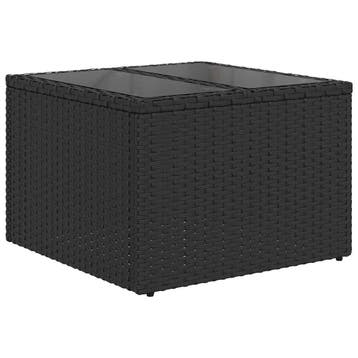 vidaXL Tuin Sofa Set 8 st 7-Aantal zitplaatsen Zwart en, Verzenden, Nieuw, 8 zitplaatsen