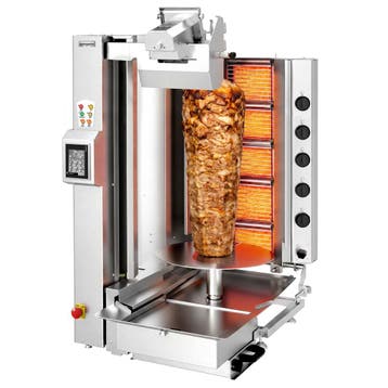 GGM Gastro | Gas Döner robot / Shoarmagrill - 5 branders - |, Verzenden