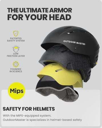 OutdoorMaster MIPS Skihelm met Aerodynamisch Design en Verst, Verzenden, Nieuw
