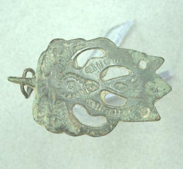 Medieval, Viking Bronze Amulet pendant - 36 mm (Zonder