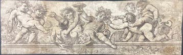 Cornelis Schut (1597-1655) - Fregio con putti o Trionfo di, Antiek en Kunst