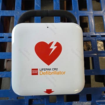Lifepak CR2 AED NL+ENG defibrillator EHBO BHV reanimatie BLS, Ophalen of Verzenden, Zo goed als nieuw