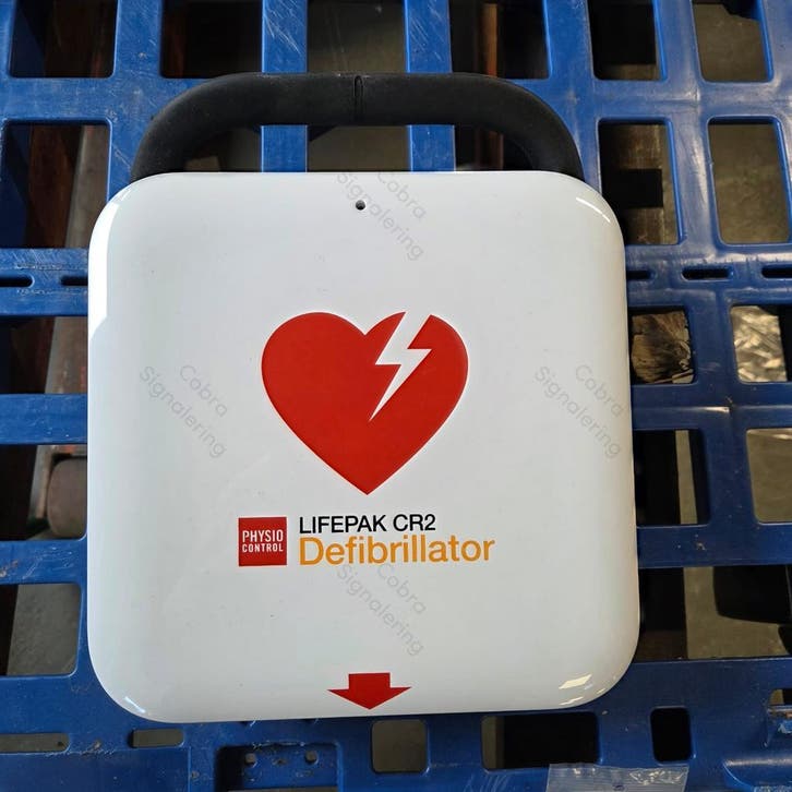 Lifepak CR2 AED NL+ENG defibrillator EHBO BHV reanimatie BLS, Diversen, Verpleegmiddelen, Zo goed als nieuw, Ophalen of Verzenden