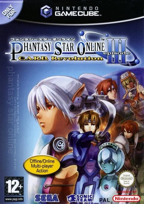 Gamecube Phantasy Star Online Episode III: C.A.R.D. Revoluti, Spelcomputers en Games, Games | Nintendo GameCube, Zo goed als nieuw