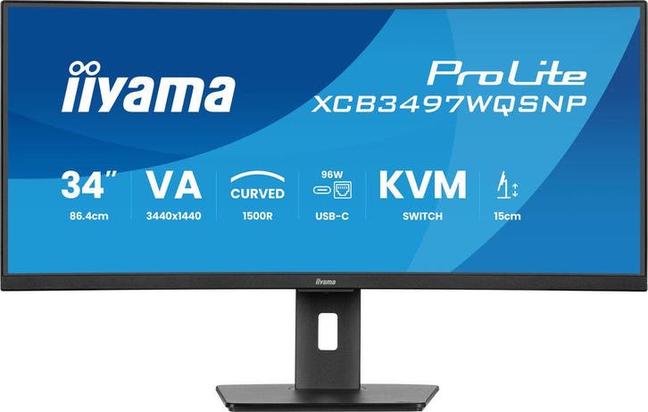 34 Iiyama ProLite XCB3497WQSNP-B1 Curved/WQHD/DP/2xHDMI, Computers en Software, Monitoren, Nieuw, Quad HD (2K), Ophalen of Verzenden