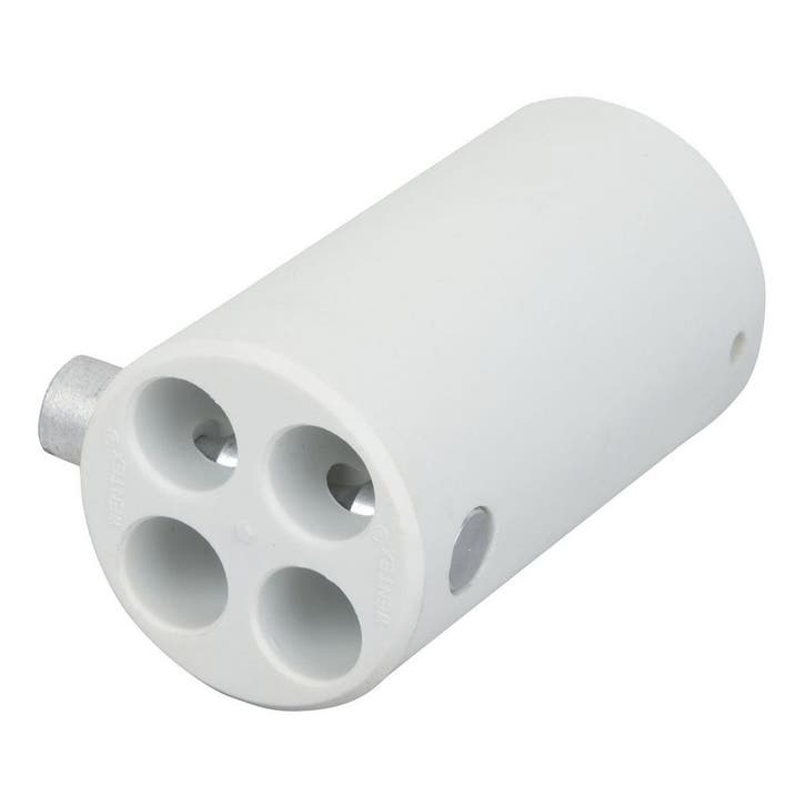 WENTEX® 4-weg vervangende Connector  Ø40,6 mm - wit, Muziek en Instrumenten, Licht en Laser, Verzenden