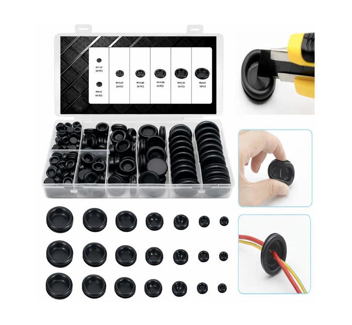 Rubberen kabeldoorvoer set (M7–M25), 188 stuks, Doe-het-zelf en Verbouw, Gereedschap | Handgereedschap, Nieuw, Ophalen of Verzenden