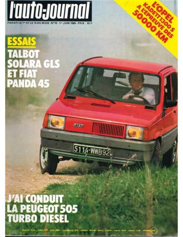 1980 LAUTO-JOURNAL MAGAZINE 10 FRANS, Nieuw, Author