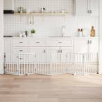 vidaXL Hondenhek inklapbaar met deur 6 panelen 300 cm, Verzenden, Nieuw