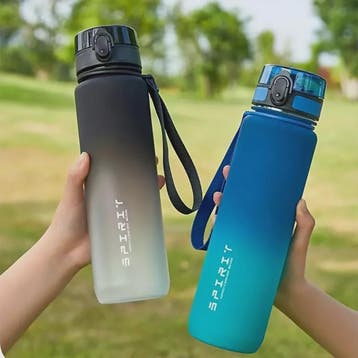 Gradient Waterfles - 1000ml, 750ml, 600ml - Ideaal voor Spor, Verzenden, Nieuw