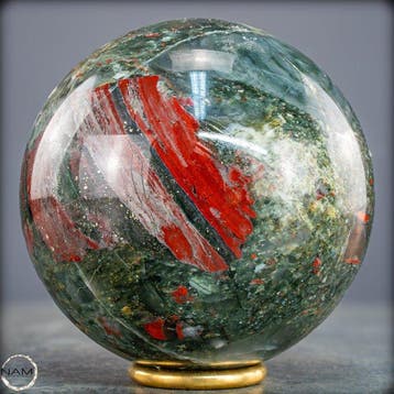 Zeldzame natuurlijke drakenbloedjaspis Sphere uit Afrika-