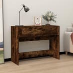 vidaXL Wandtafel 100x39x75 cm bewerkt hout gerookt, 100 tot 150 cm, Verzenden, Nieuw, 75 cm of meer