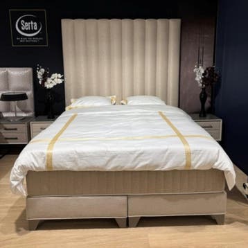 Serta | Luxury Boxspring | Dubai | 180x210 | Ivory|OUTLET, Ophalen, Nieuw
