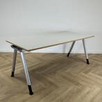 Haworth verstelbaar bureau met kabelgoot 200x80 cm, licht, Ophalen of Verzenden, In hoogte verstelbaar, Gebruikt