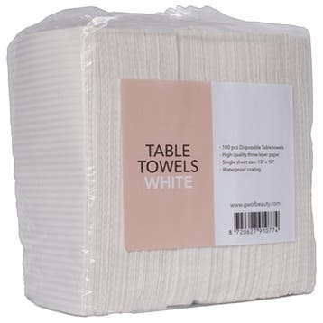 Nail Perfect  Table Towels White  100 Stuks, Verzenden, Nieuw