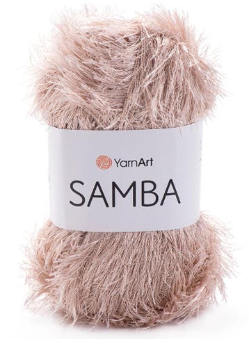 YarnArt Samba - 04 Lichtbeige - Harig Franje-/Wimpergaren, Ophalen of Verzenden, Nieuw