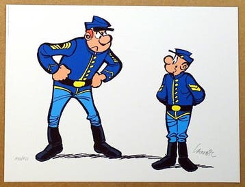 Lambil, Willy - 1 Offset Print - Les Tuniques Bleues -, Nieuw
