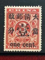 China - 1878-1949 1897 - Chinees postzegel Rode, Gestempeld
