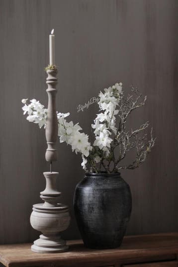 Zijden tak Delphinium white 89 cm, Ophalen of Verzenden, Nieuw