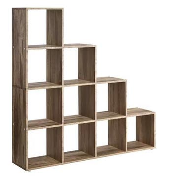 Boekenkast met 10 vakken – houten kamerverdeler, Huis en Inrichting, Kasten | Boekenkasten, Verzenden, Nieuw