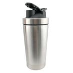 Fitness beker 500 ml | roestvrij stalen proteïne shaker, Ophalen of Verzenden, Nieuw