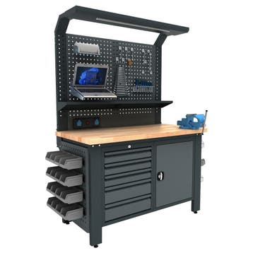 Industriele werkbank 140cm, Verzenden, Nieuw, Bankschroef