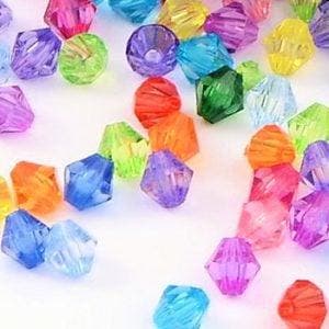 20 x Kinderkralen mix 6 mm (Acrylkralen), Ophalen of Verzenden, Nieuw, Kraal