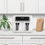 2dekans | TurboTronic AF118 Dubbele Airfryer XXL - Digitale, Ophalen of Verzenden, Zo goed als nieuw
